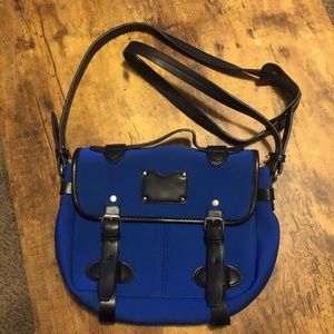 Topshop Blue & Black Crossbody Purse